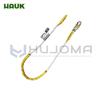 Línea de Conexión 2.00 m con Gancho 3/4" y Freno Fijo Hauk XC0PFCF20