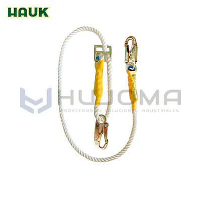 Línea de Conexión Regulable 1.80 m con 2 Ganchos 3/4" Hauk XC1PR