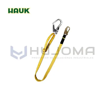 Línea de conexión regulable 1.80 m ganchos 3/4" y 2 1/4" Hauk XN1GR