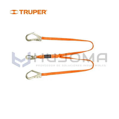 Línea de vida doble brazo con amortiguador Truper CAB-5432-18