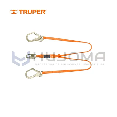 Línea de vida doble brazo con amortiguador Truper CAB-5432-18-A