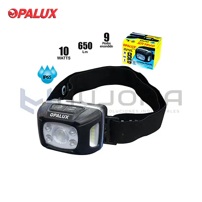 Linterna Frontal 10W Recargable Opalux OP-9102