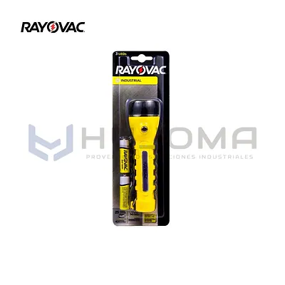Linterna LED de goma industrial 2AA Rayovac 18 lúmenes