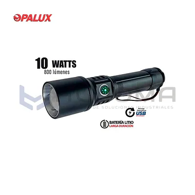 Linterna Led Táctica Recargable 10W Opalux OP-8942