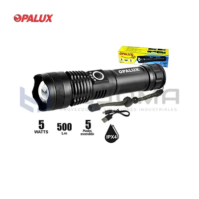 Linterna Recargable 5W Opalux OP-1733
