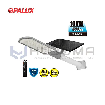 Luminaria LED 100W con Panel Solar Opalux OP-SL316SL-100W