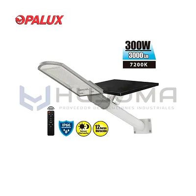 Luminaria LED 300W con Panel Solar Opalux OP-SL316SL-300W