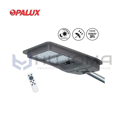 Luminaria Pastoral LED Solar 100W Opalux OP-TR100W