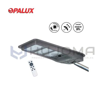 Luminaria Pastoral LED Solar 150W Opalux OP-TR150W