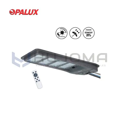 Luminaria Pastoral LED Solar 200W Opalux OP-TR200W