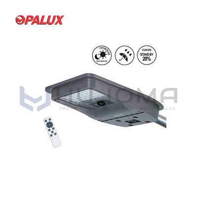 Luminaria Pastoral LED Solar 50W Opalux OP-TR50W