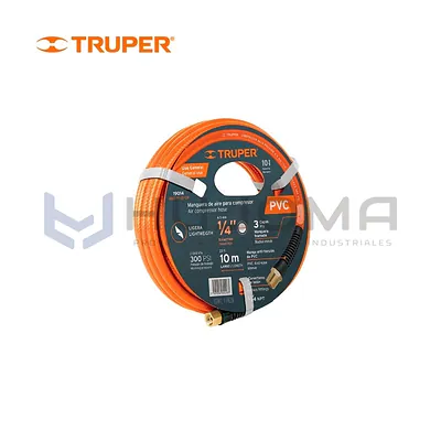 Manguera de PVC para Compresora 10 m x 1/4" Truper 19014