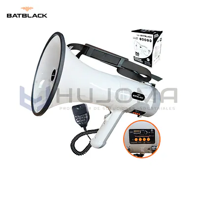 Megáfono 250W Recargable Batblack BT-MF250