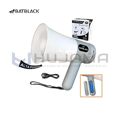 Megáfono 60W Recargable Batblack BT-MF60