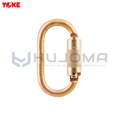 Mosquetón de Acero Doble Seguro 14 mm Yoke N-244G