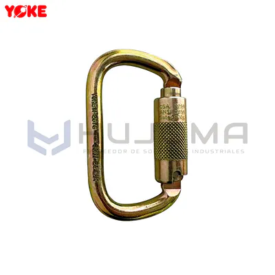 Mosquetón de Acero Triple Seguro 17 mm Yoke N-267G-TR