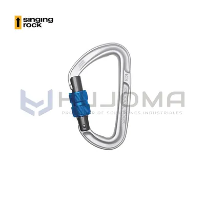 Mosquetón de Rosca Colt Screw Plata Singing Rock K0112EE00