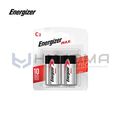 Pila Alcalina C Energizer Max E93 Pack x2