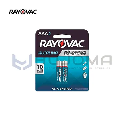 Pilas Alcalinas AAA Rayovac Pack x2