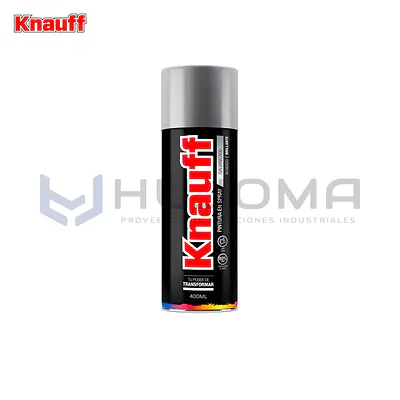 Pintura Spray Galvanizada 80% Zinc Brillante Knauff #5001