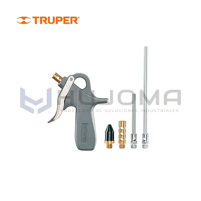 Pistola para Sopletear con 5 boquillas Truper 10645