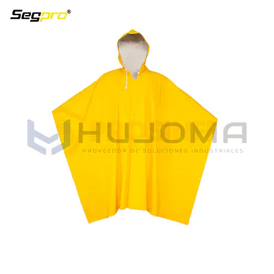 Poncho de PVC para Lluvia 0.32 mm Amarillo Segpro PPVCP-AMA