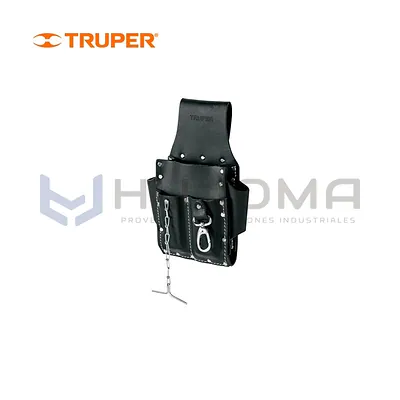 Porta herramientas de cuero 7 compartimentos Truper 102007