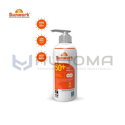 Protector Solar Sunwork de 1 Litro FPS50+