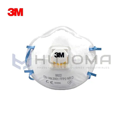 Respirador Desechable 3M 8822 PFF2 con Válvula Cool Flow