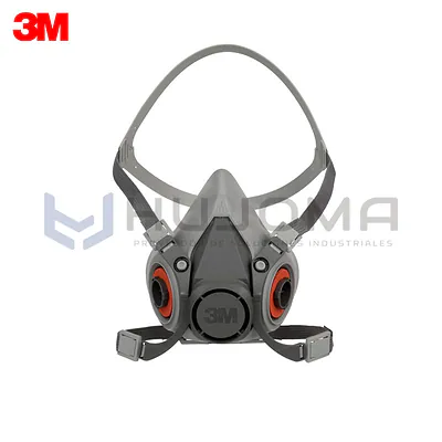 Respirador Media Cara 3M 6200/07025 Talla M Serie 6000
