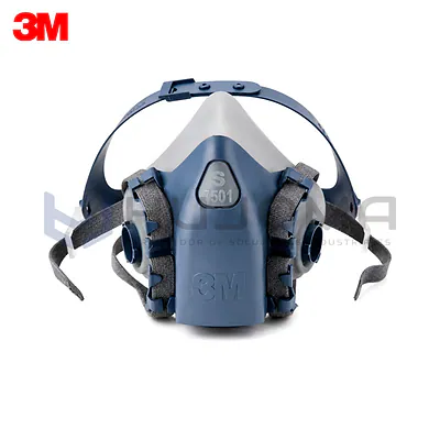 Respirador Media Cara de Silicona 3M 7501/37081 Talla S