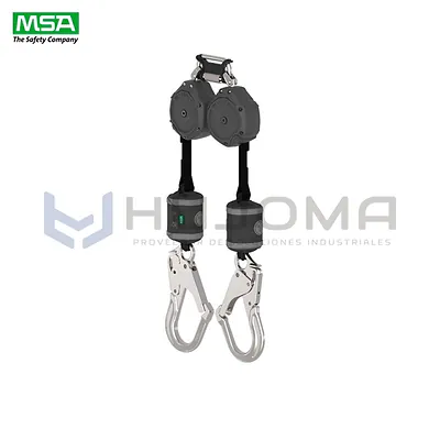 Retráctil Doble V-SHOCK PFL 1.80 Metros MSA (VSOHW-012-QA-A)