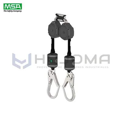 Retráctil Doble V-SHOCK PFL 1.80 Metros MSA (VSOHW-012-QF-A)