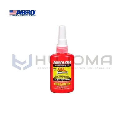 Sellador de Roscas Rojo Permanente 50 ml TL-571 Abro