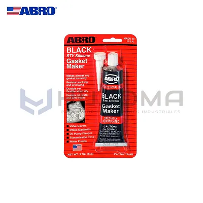 Silicona Automotriz Negra 12-AB 3oz Chino Abro