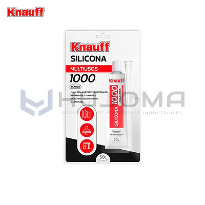 Silicona Multiusos 1000 Blanca 50g Knauff