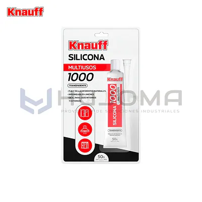 Silicona Multiusos 1000 Transparente 50g Knauff