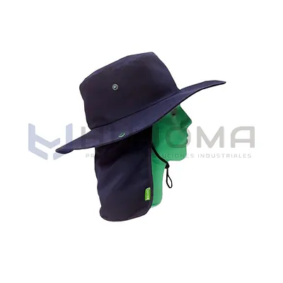 Sombrero Safari con Tapasol Azul