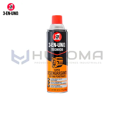 Súper Desengrasante en Espuma 3-EN-UNO Técnico 521 ml