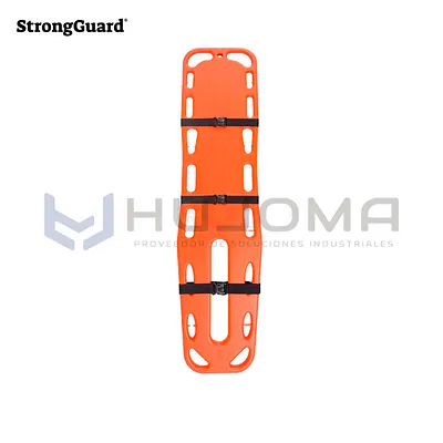Tabla Espinal Camilla Rígida Naranja 184 cm StrongGuard DW-PE002