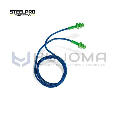 Tapón auditivo reutilizable EP-T06C 26 dB en bolsa Steelpro