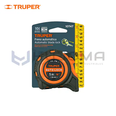 Wincha Auto-Lock 5 m Truper 10747