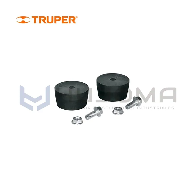 2 patas de goma para compresores Grupo 6 Truper 102082