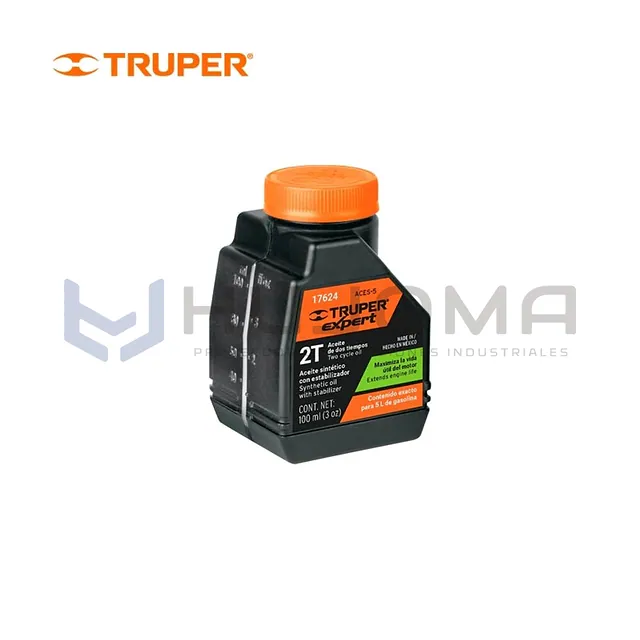 Aceite sintético para motor 2 tiempos 100 ml (3 oz) Truper 17624