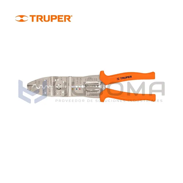 Alicate pela cables 10", 20 a 10 AWG Truper 17358