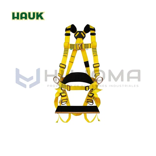 Arnés de Liniero 6 Anillos con sentadera de tablilla Hauk (L6A7HT)
