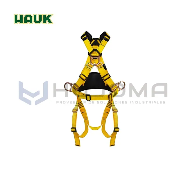 Arnés Integral con apoyo Lumbar 4 anillos Hauk (I4A7HR)
