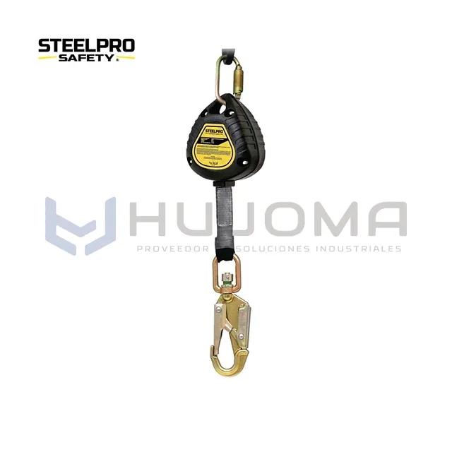 Bloque retráctil de 2 m (6 ft) con cinta Steelpro