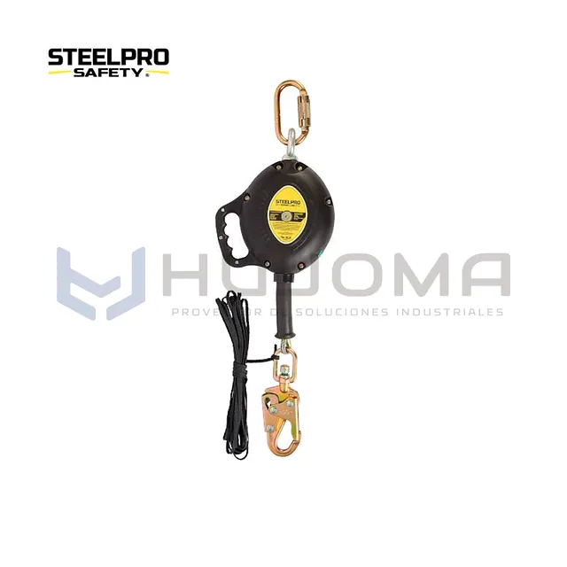 Bloque retráctil de 6 m (20 ft) con cable Steelpro