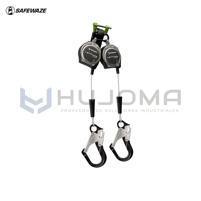 Bloque Retráctil Doble Cable Latitude Edge 8 ft Safewaze 023-5358